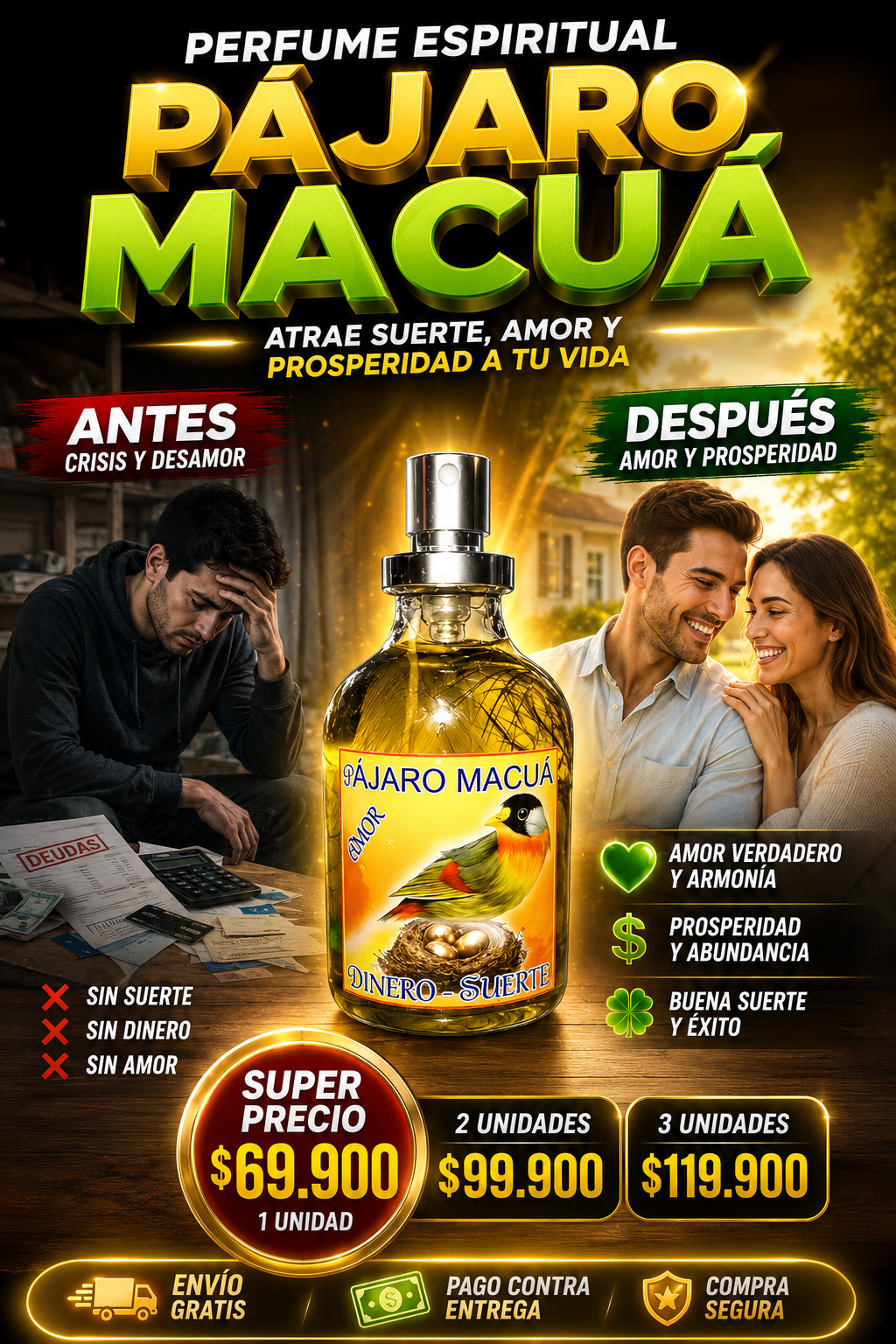 Perfume pajaro macua